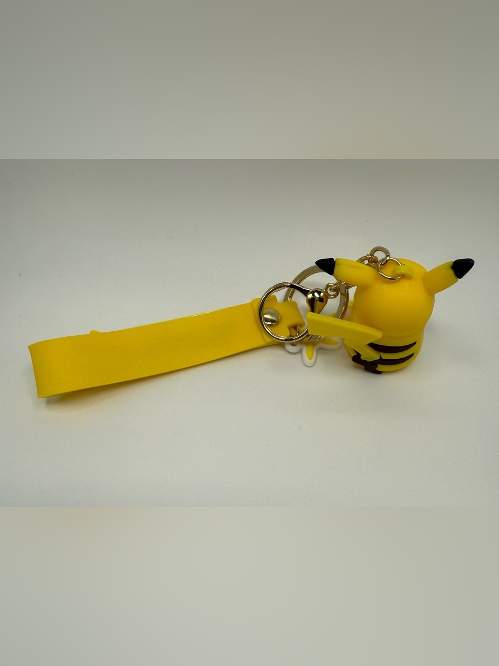 Pikachu Yellow Silicone Keychain for Kids - Picture 4 of 6